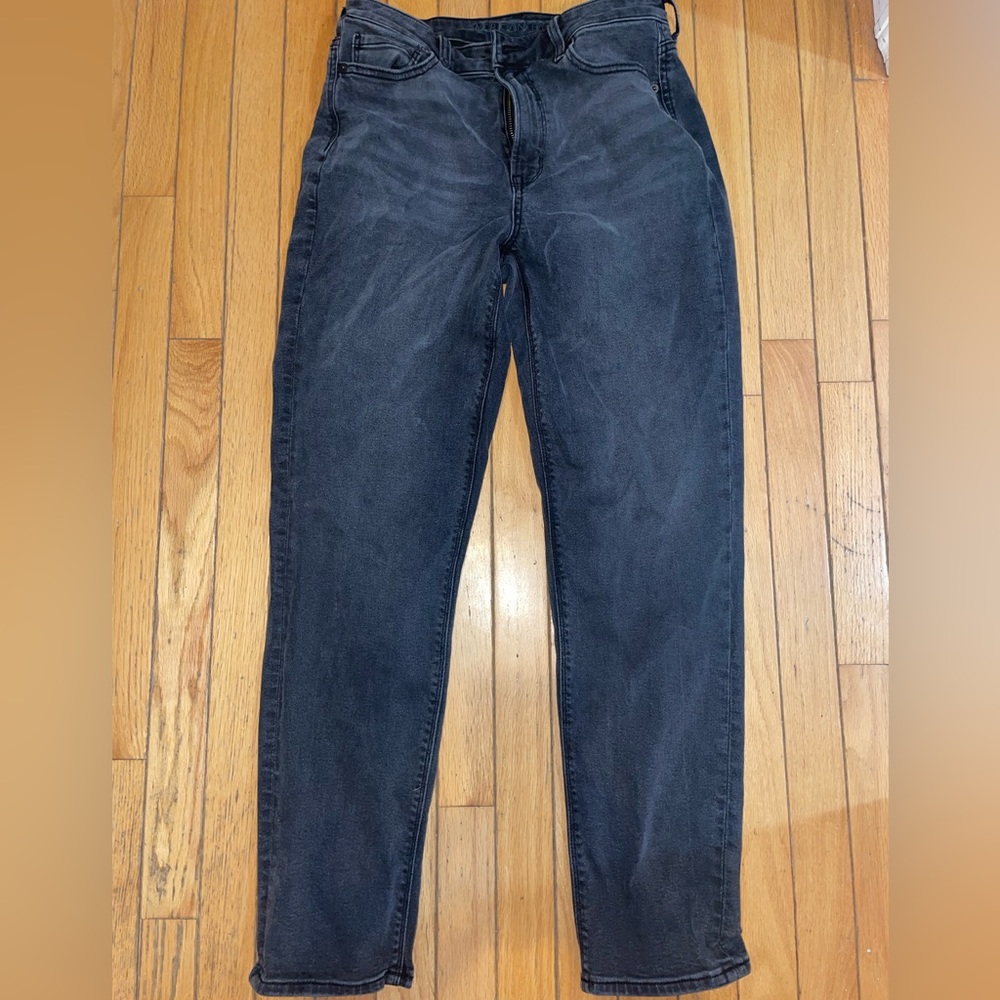 American eagle mom jeans black size 8 Long